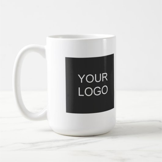 Mug Ajouter votre entreprise Logo Design simple (Gauche)