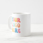 Mug Ajouter votre entreprise Logo Moderne Minimal Simp (Devant gauche)