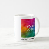 Mug Ajouter Votre Entreprise Logo Nom Texte Moderne (Devant droit)