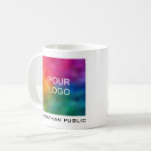 Mug Ajouter Votre Entreprise Logo Nom Texte Moderne (Devant gauche)