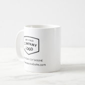 Mug Ajouter votre logo d'entreprise et votre site Web  (Devant gauche)