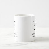 Mug Ajouter votre logo d'entreprise et votre site Web  (Centre)