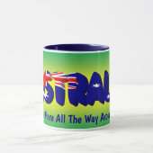 Mug Ajouter votre message Australie Indicateur Word su (Centre)