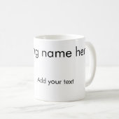Mug Ajouter votre nom de chanson ici q r code ajouter  (Devant droit)