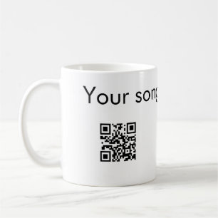 Mug Ajouter votre nom de chanson ici q r code ajouter 