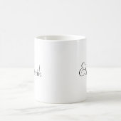 Mug Ajouter votre nom de script Modèle tendance Classi (Centre)