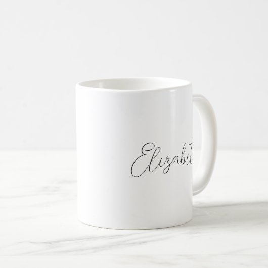Mug Ajouter votre nom de script Modèle tendance Classi (Devant droit)
