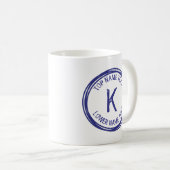 Mug Ajouter votre nom initial ou le texte tiré à la ma (Devant droit)
