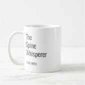 Mug Ajouter Votre Nom Spine Whisperer Chiropractor (Gauche)