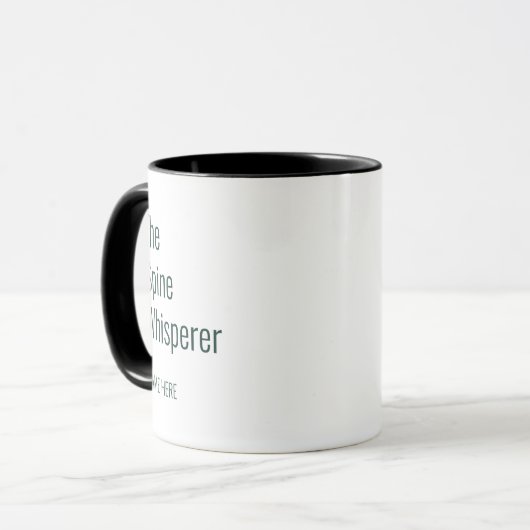 Mug Ajouter Votre Nom Spine Whisperer Chiropractor Cus (Devant gauche)