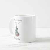 Mug Ajouter votre oeuvre d'art enfant cadeau de Noël p (Devant gauche)