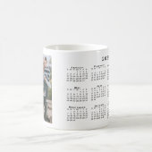 Mug Ajouter votre photo personnalisée Calendrier 2025 (Centre)