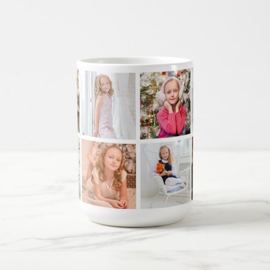 Mug Ajouter votre propre collection de photos 8 (Centre)
