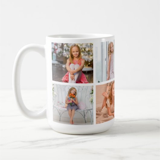 Mug Ajouter votre propre collection de photos 8 (Gauche)