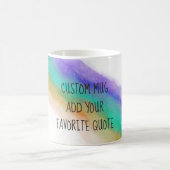 Mug ajouter votre propre devis aquarelle personnalisée (Centre)