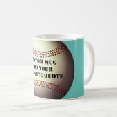 Mug ajouter votre propre devis base-ball personnalisé  (Devant droit)