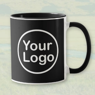 Mug Ajouter votre propre logo Arrière - plan noir