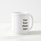 Mug Ajouter votre propre photo de train (avant et arri (Devant droit)