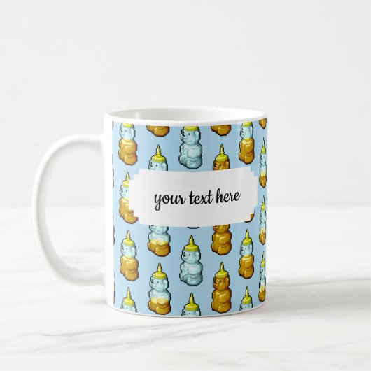 Mug Ajouter votre propre texte mignon Motif de bouteil (Gauche)