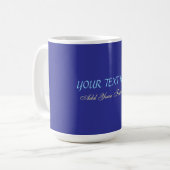Mug Ajouter votre propre texte Slogan minimaliste mode (Devant gauche)