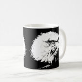 Mug Ajouter votre texte Eagle Head Modern Pop Art Modè (Devant droit)