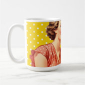 Mug Ajouter votre texte Jote artwork rétro pour Noël (Gauche)