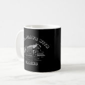 Mug Ajouter Votre TEXTE - Joue Toujours Avec Des Train (Devant gauche)
