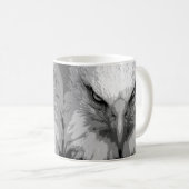 Mug Ajouter votre texte Modern Pop Art Eagle Head Modè (Devant droit)