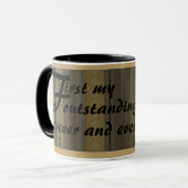 Mug Ajouter votre texte personnalisé - Eng (Devant gauche)