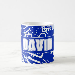 Mug Ajoutez n'importe quel nom, collage de noms en ble