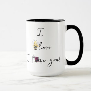 Mug "(Ajoutez Un Nom),, Je Crois Que Je T'Aime !" Café