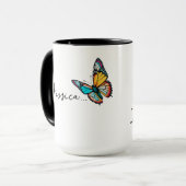 Mug "(Ajoutez Un Nom),, Je Crois Que Je T'Aime !" Café (Devant gauche)