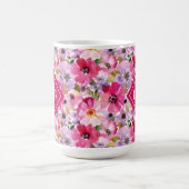 Mug Ajoutez votre aquarelle d'été du monogramme | (Centre)