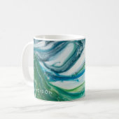 Mug Ajoutez votre nom | Balayage en marée II (Devant gauche)