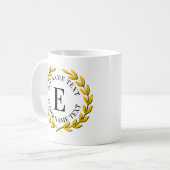 Mug Ajoutez votre nom initial ou votre texte Gold Wath (Devant gauche)
