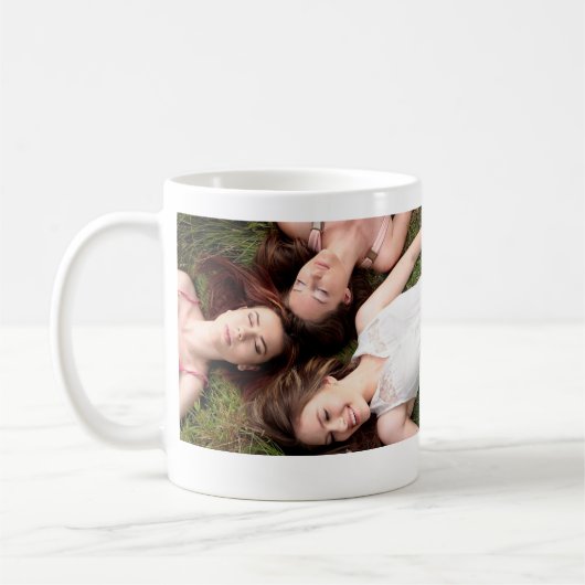Mug Ajoutez votre nom photo bridesmaid squad marié par (Gauche)
