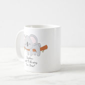 Mug Ajoutez Votre Nom Texte, Koala - Chillaxing Ici! (Devant gauche)