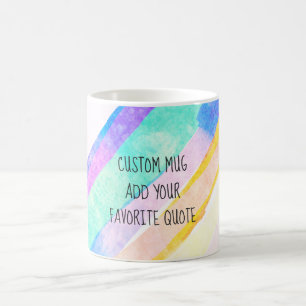 Mug ajoutez votre propre citation couleur turquoise vi