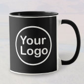 Mug Ajoutez votre propre logo | Fond noir