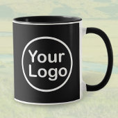 Mug Ajoutez votre propre logo | Fond noir