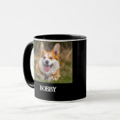 Mug Ajoutez votre propre photo de chien et nom (Devant gauche)