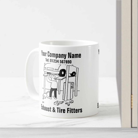Mug Ajusteurs de pots d'échappement et de pneus. Mécan