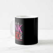 Mug Aka Rose devient rouge pour la sensibilisation à l (Devant gauche)