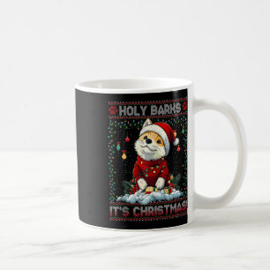 Mug Akita Arbre de Noël Lumières Amoureux des chiens