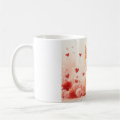 Mug Akita avec des Roses - Saint-Valentin (Gauche)