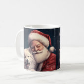 Mug Akita avec Noël du Père Noël (Devant gauche)