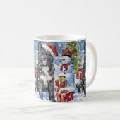 Mug Akita Chien Winter Wonderland Noël Joie (Devant droit)