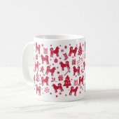 Mug Akita Christmas Design (Devant gauche)
