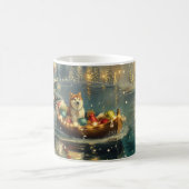 Mug Akita Christmas Festive Voyage (Centre)