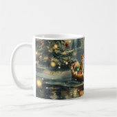 Mug Akita Christmas Festive Voyage (Gauche)